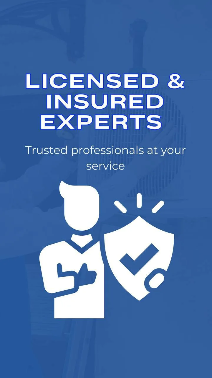 Licensed and insured experts